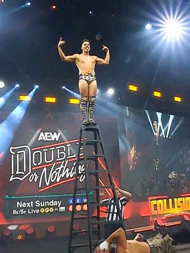 Sammy Guevara is OUT OF HIS MIND 😱 #AEWCollision is LIVE NOW on TNT & streaming on HBO Max!