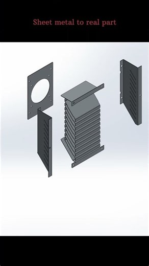 baffle louver Box design | solidworks assembly to sheet metal fabrication.