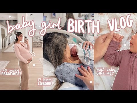 THE BIRTH OF OUR BABY GIRL! 🎀 *raw + emotional labour and delivery*