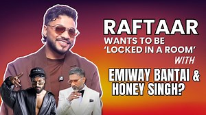 In this lively and engaging interview with India Forums, host Aishwarya Nay welcomes popular rapper and music sensation Raftaar (also known as Dilin Nair) for a fun-filled yet insightful conversation during Royal Stag Boombox Season 4. The interaction begins on a light note with a playful exchange about Raftaar’s roots in Thrissur and his impressive command over Malayalam, instantly setting a warm and humorous tone. Raftaar is then asked an interesting question every artist faces — whose music h