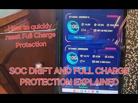 Lifepo4 SOC Drift and SOC reset explained on Epoch 460AH V1 Marine Battery