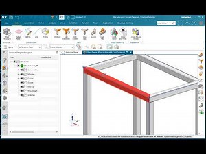 Creating welded frame with structure designer