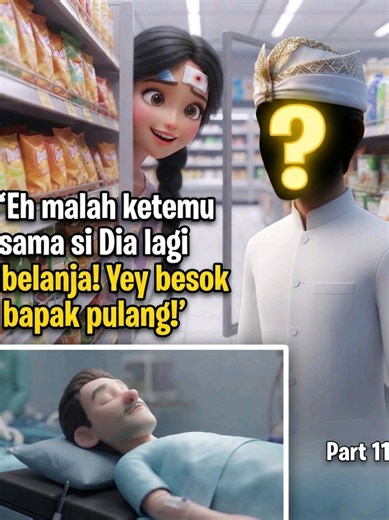 Part 11 : Lagi belanja beli lilin eh ketemu DIA disini! Yey akhirnya besok bapak bisa pulang nih! kira kira bapak udah sembuh belum ya?#creatorsearchinsights #kartun #animasi #kartunlucu #fypシ