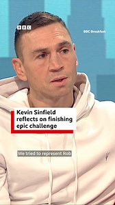 Kevin Sinfield says thinking about Rob Burrow helped get him through his latest fundraising challenge | BBC Yorkshire