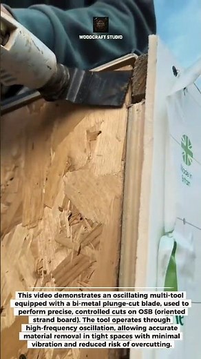 Precision Plunge Cut with Oscillating Multi Tool #DIY #Woodworking #Tools