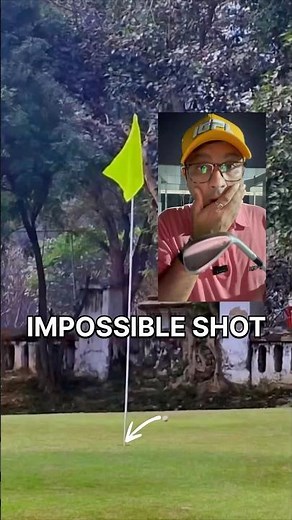 Does It GO IN? Most Insane Trick Shot Ever #golf #shorts #trickshot