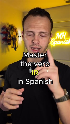 Michael Harper - Spanish Teacher on Instagram: "Master IR (to go) in Spanish🙌 🎉PS: Wanna be having FLUENT conversations in Spanish within a year?🎉 If so, then I’d like to invite you to my FREE training TODAY! There I’ll show you my methodology for accelerating your Spanish learning!🙌 To sign up, just comment “class” right now!🤫 See you there!🥂"