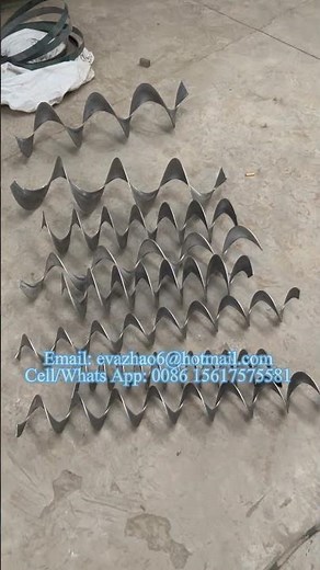 Continuous Lathe Type Auger Flight Forming Machine #auger #screwconveyor #flight #drilling