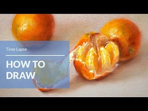 How to draw juicy fruit with soft pastels