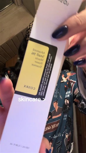 black snail> #blacksnail #skincare using power essence serum, collagen serum, peptide perfect cream and collagen serum! my favs