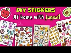 DIY Stickers at Home | Make Waterproof Stickers at Home for ₹0 (Jugaad) 😱 Drawing is not possible