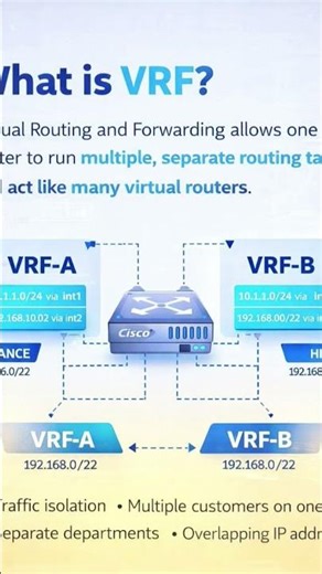🔥 What is VRF? The Secret Behind Enterprise Network Isolation.
