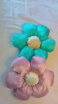 How to make DIY flower pillow🌸 easy tutorial || aesthetic room decor #aestheticdecor #flowerpillow