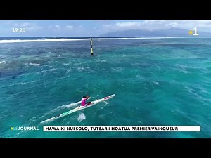 Tutearii Hoatua vainqueur de la première étape de la Hawaiki nui va’a solo