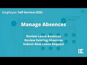 Employee Self-Service Absence Module Demo