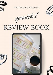 Spanish 1 Review Workbook for Summer - COMPLETE Avancemos 1 Review