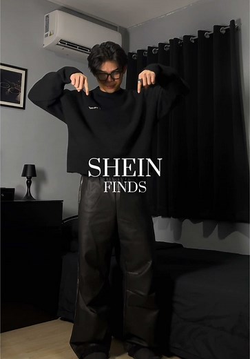 Stylish SHEIN Men's Outfit Ideas with Leather Jacket