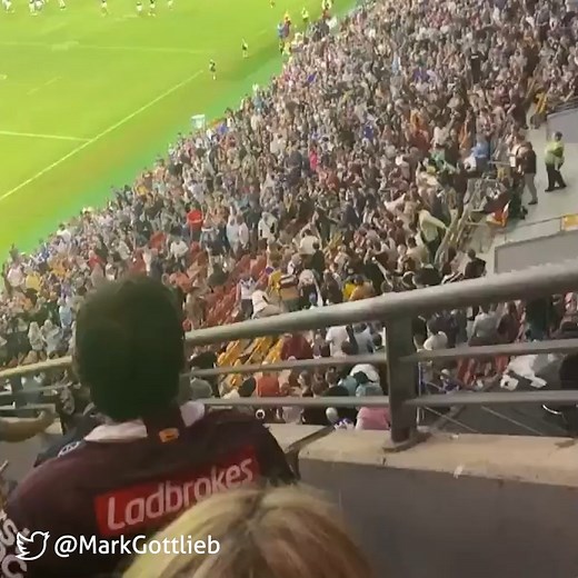 A massive brawl broke out in the stands at Magic Round 😳 👉 bit.ly/37I7TqJ | FOX Sports Australia