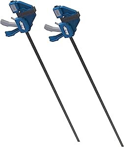 Kreg VersaGrip Clamp - Quick-Grip Bar Clamp for Woodworking - Features GripMaxx Technology - Removable Head for Use as Spreader - 36", 2-Pack