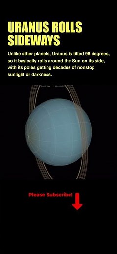 Uranus – The Planet That Rolls on Its Side 🪐🔄 #solarsystem
