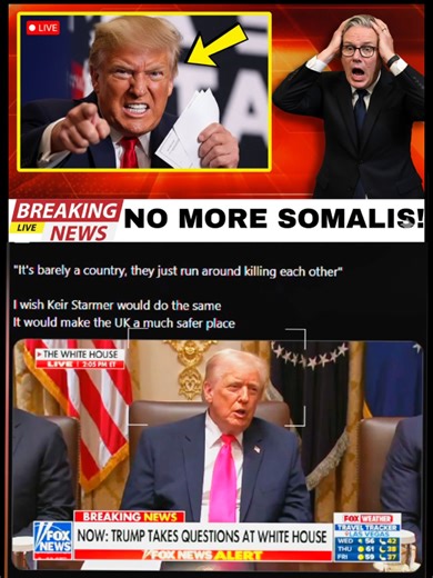 Breaking: Trump BANS Somalis From America — Keir Starmer Refuses! UK ERUPTS #keirstarmer #donaldtrump #nigelfarage #uknews #NewsUpdate