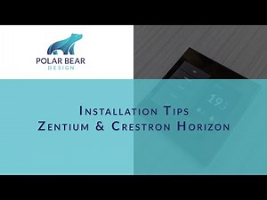Top Down Installation Tips for the Zentium thermostat and the Crestron Horizon lighting keypad