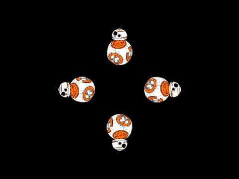 BB-8 Star Wars Droid for Hologram Pyramid - 4 Side - Face Up