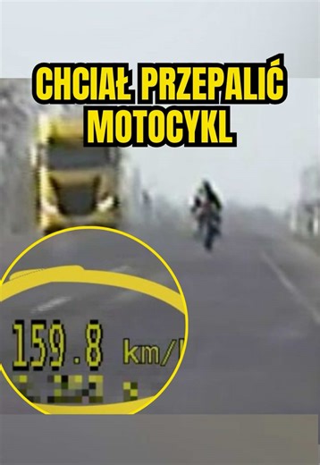 Stracił prawo jazdy przez przegrzanie motocykla