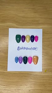 Multicolor Pinstripe Nail Art, Hand-painted Press on Nails, Custom Nail Sets, 2D Design - Etsy