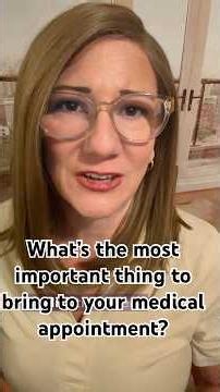What’s the most important thing to bring to your medical appointment? #thecheckup