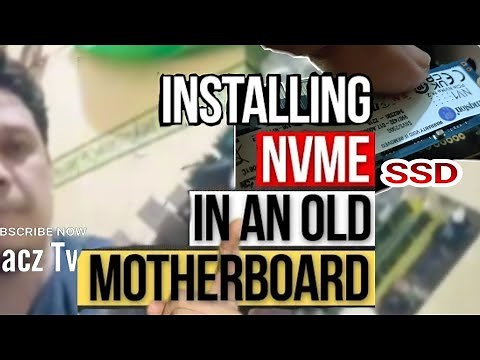 PCIE X1 ADAPTER NVME SsD M.2 installing Old Motherboard