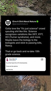Go back to 10th grade science, Nance. | Give A Shift About Nature