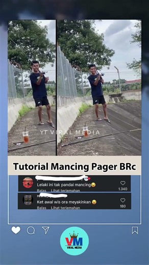 Tutorial Mancing Pager BRC #mancing #humor #shorts