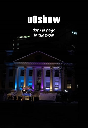 La preuve que l’hiver ne peut pas arrêter une fête à uOttawa ❄️🎶 Proof that winter can’t stop a uOttawa party ❄️🎶