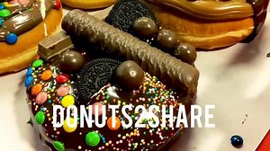 We all love a great donut and what’s even better than a great donut is a great donut you can SHARE! Introducing our Donuts2Share! Available at all our stores every weekend (until we sell out!) Choose from our delicious flavours: Nutella Fererro Nutella Mini MMs Gaytime Salted caramel with Pretzels & Popcorn Chocolate with Peanut Butter and Reeses Chocolate with the lot (oreos, maltesers, kit kat, mini mms, twix) . Approx 6 inches. Feeds 2-3 peeps! . We have a LIMITED NUMBER AVAILABLE TODAY AT AL