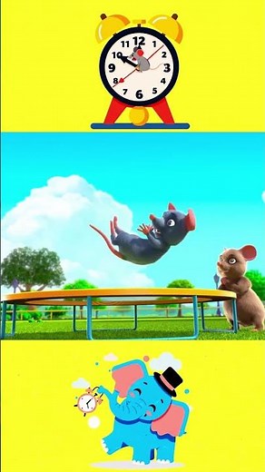 🚨🐭 [2 MINUTE LOOP] Hickory Dickory Dock 🎶 Super Funny Tick Tock Remix | Silly Mouse & Clock Sounds
