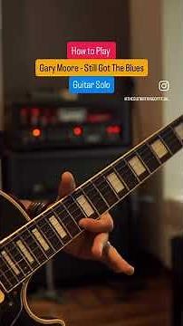@chandreshkudwa shows you how to play Gary Moore - Still Got The Blues-First Guitar Solo