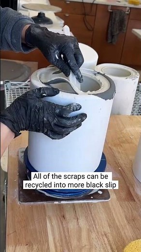 How to layer slip ❤️ ••• Follow @jenniferspringceramics for more!