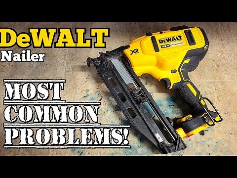 Most common problems and faults with the Dewalt DCN660 nail gun and how to fix them.
