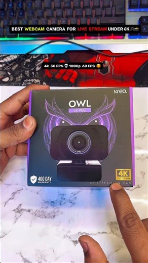 KREO OWL 4K PRO 8 , BEST WEBCAM CAMERA 📸 LIVE STREAM 💟 #webcamera #kreo #4kwebcam ‪@Kreosphere‬