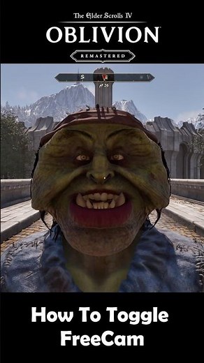 How To Toggle FreeCamera Mode in Oblivion Remastered using Console Commands #oblivionremake #freecam