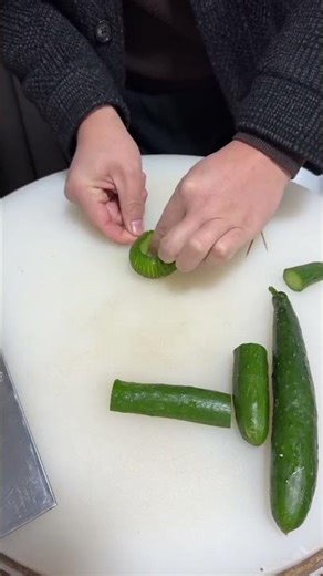 Easy Cucumber Carving for Beginners #cuttingtricks #cuttingart