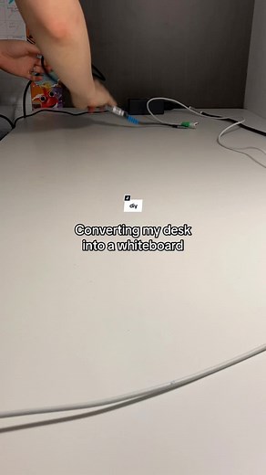 Converting Desk into Whiteboard DIY Project