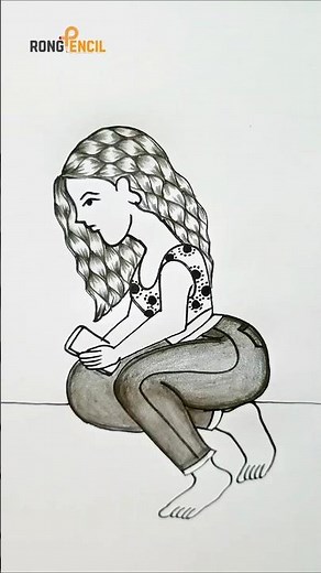 How to draw Girl | Easy girl drawing | Girl Drawing easy |#girldrawing #art #drawing #easydrawing