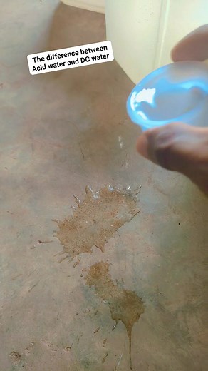 The difference between Acid water and DC water | Emmanuel Waboso | Facebook