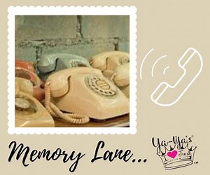 Let’s take a stroll down “Memory Lane...” What were these phones called? Do you remember your home telephone number? #yayasilovejunk #memorylane #helloanyonethere | YaYas I Love Junk