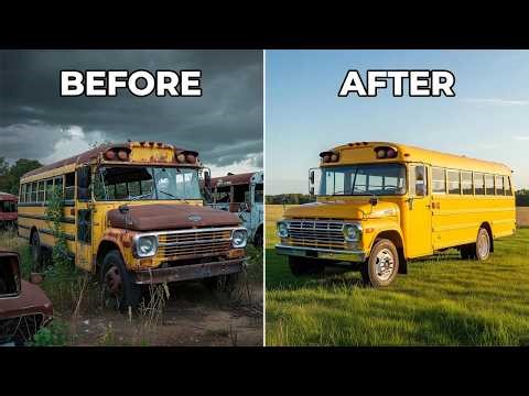 1962 Ford School Bus: 50 Years of Rust to Perfect Restoration