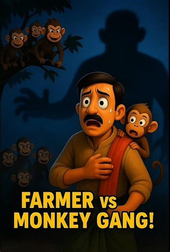 😱“Leader Bandar Ne Kisan Ko Gher Liya! Aage Jo Hua… PART 2”#ai #farmer #monkey#Tata Sierra