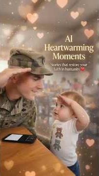 Little Boy Salutes Soldier… The Heartwarming Reaction Will Melt You 😭❤️#AIHeartwarmingMoments