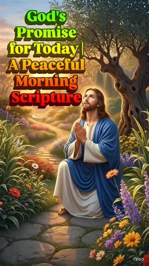 God's Promise for Today | A Peaceful Morning Scripture #jesus #love #faith